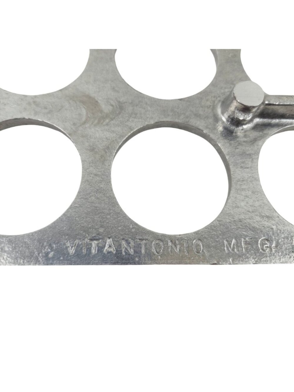 Vitantonio Mold Press Cast Aluminum 10 Hole Form Vintage Pasta Kitchen Tool - Picture 5 of 9